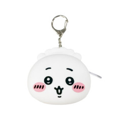Japan Chiikawa Restaurant Mini Silicone Pouch Keychain - Chiikawa : Face