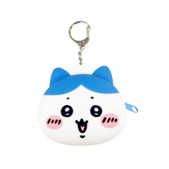 Japan Chiikawa Restaurant Mini Silicone Pouch Keychain - Hachiware : Face