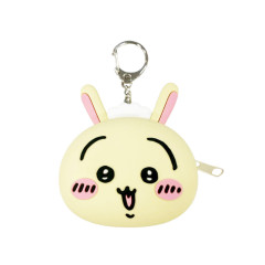 Japan Chiikawa Restaurant Mini Silicone Pouch Keychain - Usagi : Face