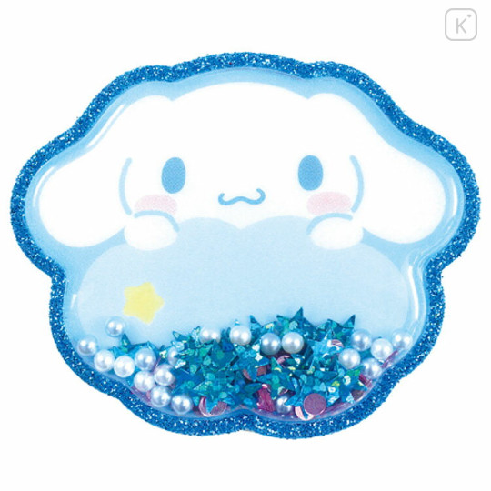 Japan Sanrio Big Glitter Shaker Sticker - Cinnamoroll : Cloud - 1