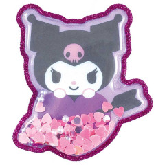 Japan Sanrio Big Glitter Shaker Sticker - Kuromi