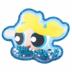 Japan The Powerpuff Girls Big Glitter Shaker Sticker - Bubbles