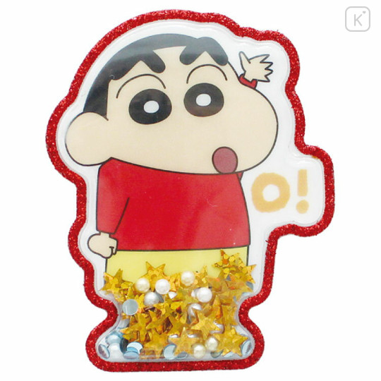 Japan Crayon Shin-chan Big Glitter Shaker Sticker - Shinnosuke Nohara : Hi - 1