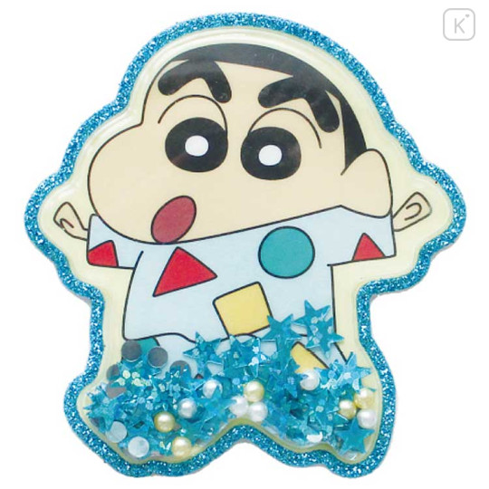 Japan Crayon Shin-chan Big Glitter Shaker Sticker - Shinnosuke Nohara : Pajama - 1
