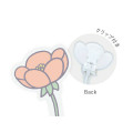 Japan Miffy Acrylic Memo Clip Stand - Miffy : Flower Light Orange - 2