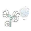 Japan Miffy Acrylic Memo Clip Stand - Miffy : Flower Light Blue - 2