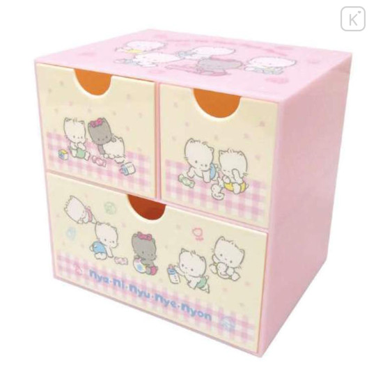 Japan Sanrio Chest Drawer - Nyaninyunyenyon : Retro - 1