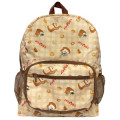 Japan Bread Thief Travel Folding Backpack - Light Brown Gingham - 1