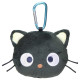 Japan Sanrio Mini Plush Pouch with Carabiner - Chococat : Face