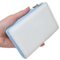 Japan Sanrio Bifold Wallet - Cinnamoroll : Blue Gold Embossed - 2