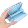 Japan Sanrio Bifold Wallet - Cinnamoroll : Blue Gold Embossed - 4