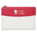 Japan Sanrio Bifold Wallet - Hello Kitty : Red Gold Embossed - 1