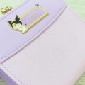 Japan Sanrio Clasp Bifold Wallet - Kuromi : Purple Gold Embossed - 5