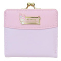 Japan Sanrio Clasp Bifold Wallet - My Melody : Pink Gold Embossed - 1