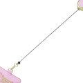 Japan Sanrio Pass Case Card Holder & Reel - My Melody : Pink Gold Embossed - 4