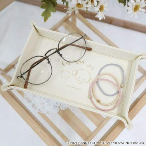 Japan Sanrio Desk Organizer Accessory Tray - Cogimyun : Ivory - 4