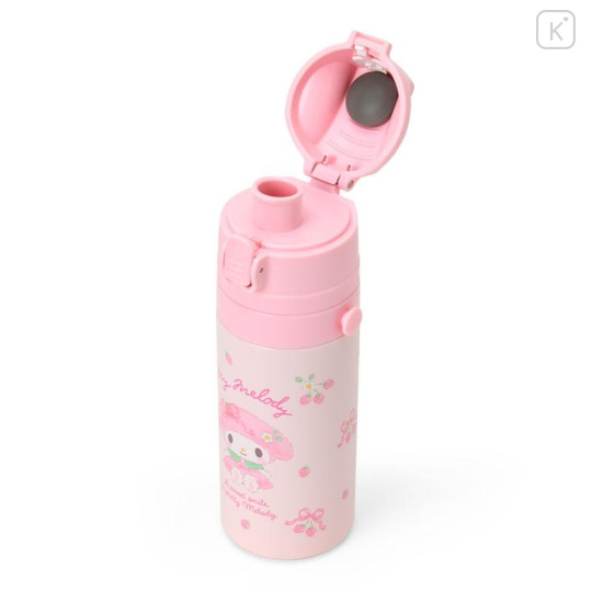 Japan Sanrio Original Stainless Steel Bottle (S) With Cup Shoulder Strap - My Melody : Pink - 4
