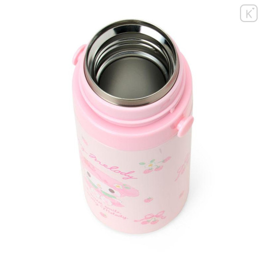 Japan Sanrio Original Stainless Steel Bottle (S) With Cup Shoulder Strap - My Melody : Pink - 5