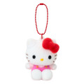 Japan Sanrio Original Flocked Figure Mascot Keychain - Hello Kitty - 1