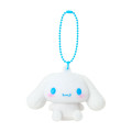Japan Sanrio Original Flocked Figure Mascot Keychain - Cinnamoroll - 1