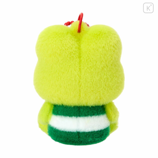 Japan Sanrio Original Flocked Figure Mascot Keychain - Keroppi - 3