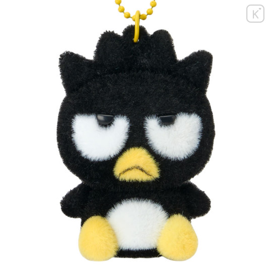 Japan Sanrio Original Flocked Figure Mascot Keychain - Bad Badtz-maru - 2