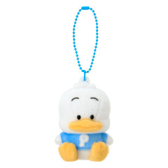 Japan Sanrio Original Flocked Figure Mascot Keychain - Pekkle