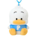 Japan Sanrio Original Flocked Figure Mascot Keychain - Pekkle - 2