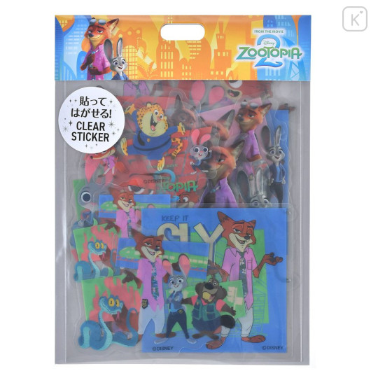 Japan Disney Store Clear Sticker Collection - Zootopia 2 Judy Hopps & Nick Wilde - 1