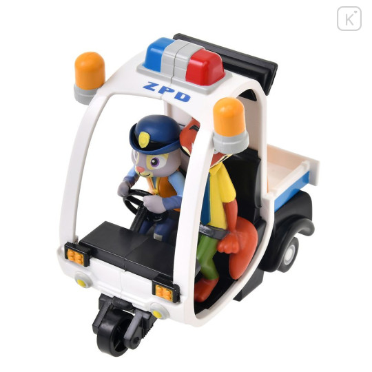 Japan Disney Store Pullback Car - Zootopia 2 Judy Hopps & Nick Wilde Mini Police Car - 5