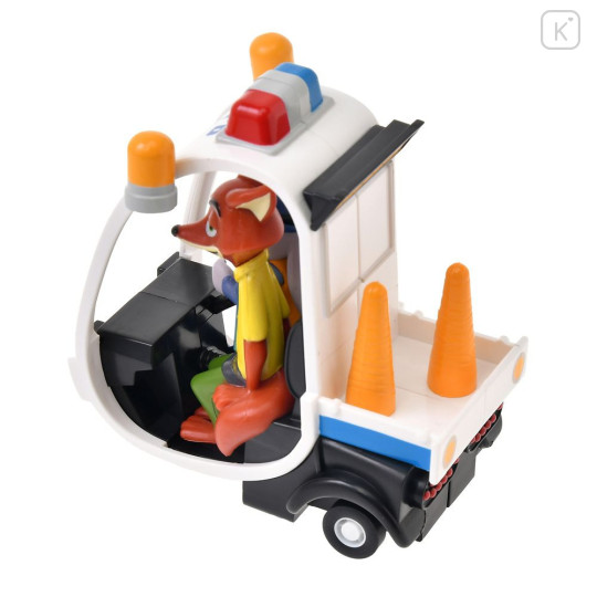 Japan Disney Store Pullback Car - Zootopia 2 Judy Hopps & Nick Wilde Mini Police Car - 6