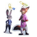 Japan Disney Store Pair Keychain - Zootopia 2 : Nick Wilde & Judy Hopps - 1