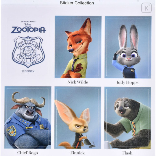 Japan Disney Store Year Album Style Sticker Collection - Zootopia - 2
