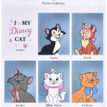 Japan Disney Store Year Album Style Sticker Collection - Cheshire Cat & Figaro & Marie : Cat - 2