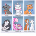 Japan Disney Store Year Album Style Sticker Collection - Cheshire Cat & Figaro & Marie : Cat - 3