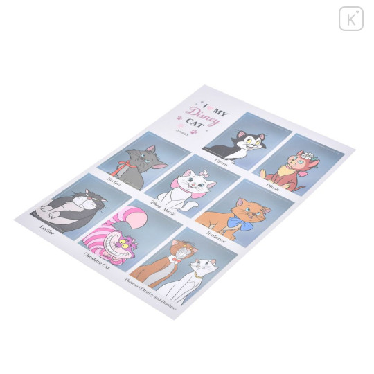 Japan Disney Store Year Album Style Sticker Collection - Cheshire Cat & Figaro & Marie : Cat - 4