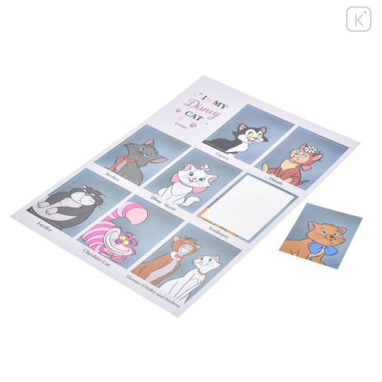 Japan Disney Store Year Album Style Sticker Collection - Cheshire Cat & Figaro & Marie : Cat - 5