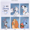 Japan Disney Store Year Album Style Sticker Collection - Dog - 2