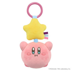 Japan Kirby Hanging Plush Rattle Baby Toy - Kirby : Going Out with Bubble Friends Hovering Star