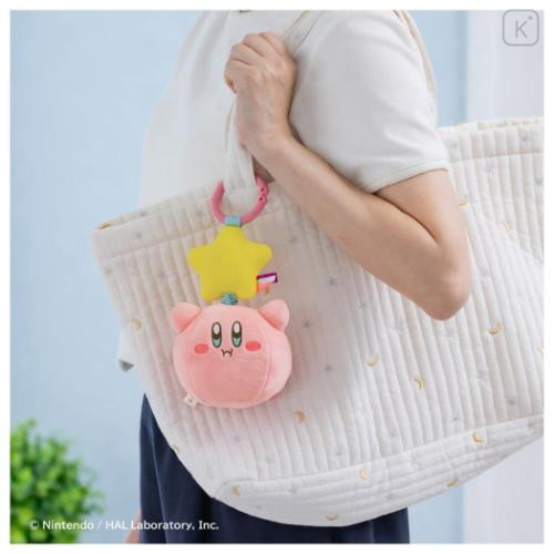 Japan Kirby Hanging Plush Rattle Baby Toy - Kirby : Going Out with Bubble Friends Hovering Star - 5