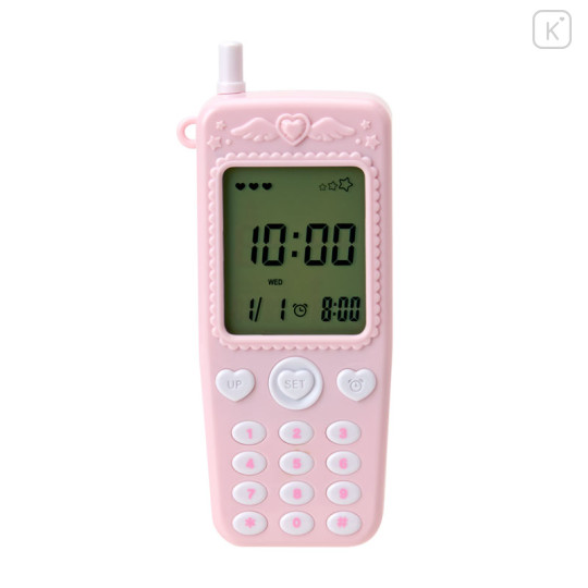 Japan Sanrio Original Flip Phone-shaped Table Clock - Hello Kitty - 3
