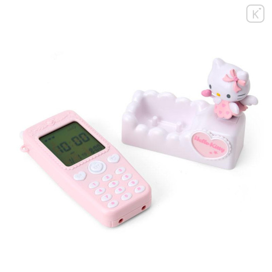 Japan Sanrio Original Flip Phone-shaped Table Clock - Hello Kitty - 5