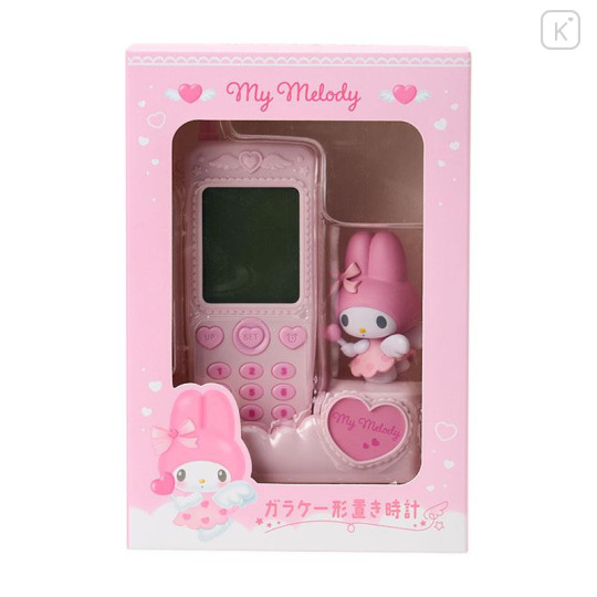 Japan Sanrio Original Flip Phone-shaped Table Clock - My Melody - 6