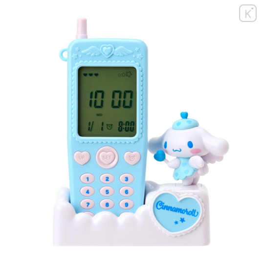Japan Sanrio Original Flip Phone-shaped Table Clock - Cinnamoroll - 1