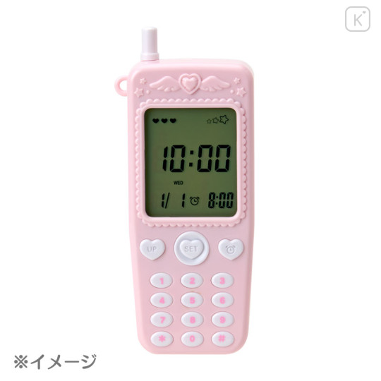 Japan Sanrio Original Flip Phone-shaped Table Clock - Cinnamoroll - 3
