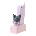 Japan Sanrio Original Flip Phone-shaped Table Clock - Kuromi - 2