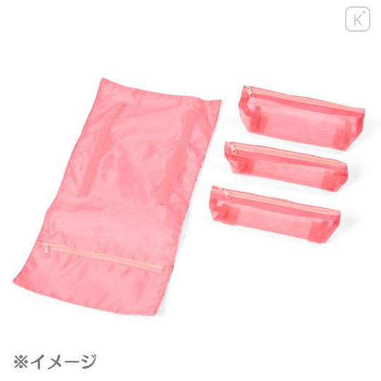 Japan Sanrio Mesh Roll Pouch - My Melody : Travel - 4