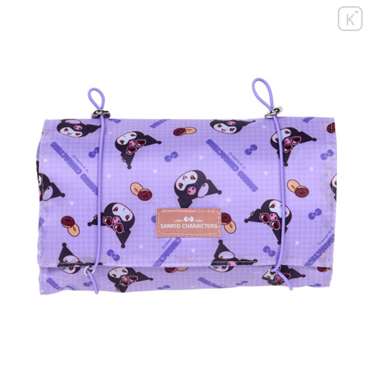 Japan Sanrio Mesh Roll Pouch - Kuromi : Travel - 1