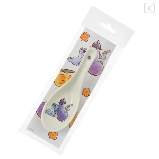 Japan Disney Store Porcelain Spoon - Scrump & Stitch : Vegetable Table Top - 6