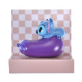 Japan Disney Store Porcelain Chopstick Rest - Stitch : Vegetable Table Top Eggplant - 2